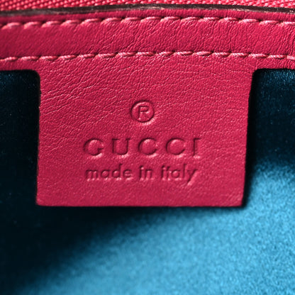Gucci Velvet Matelasse Small GG Marmont Shoulder Bag Fuchsia Violet Cyclamen 6 of 10