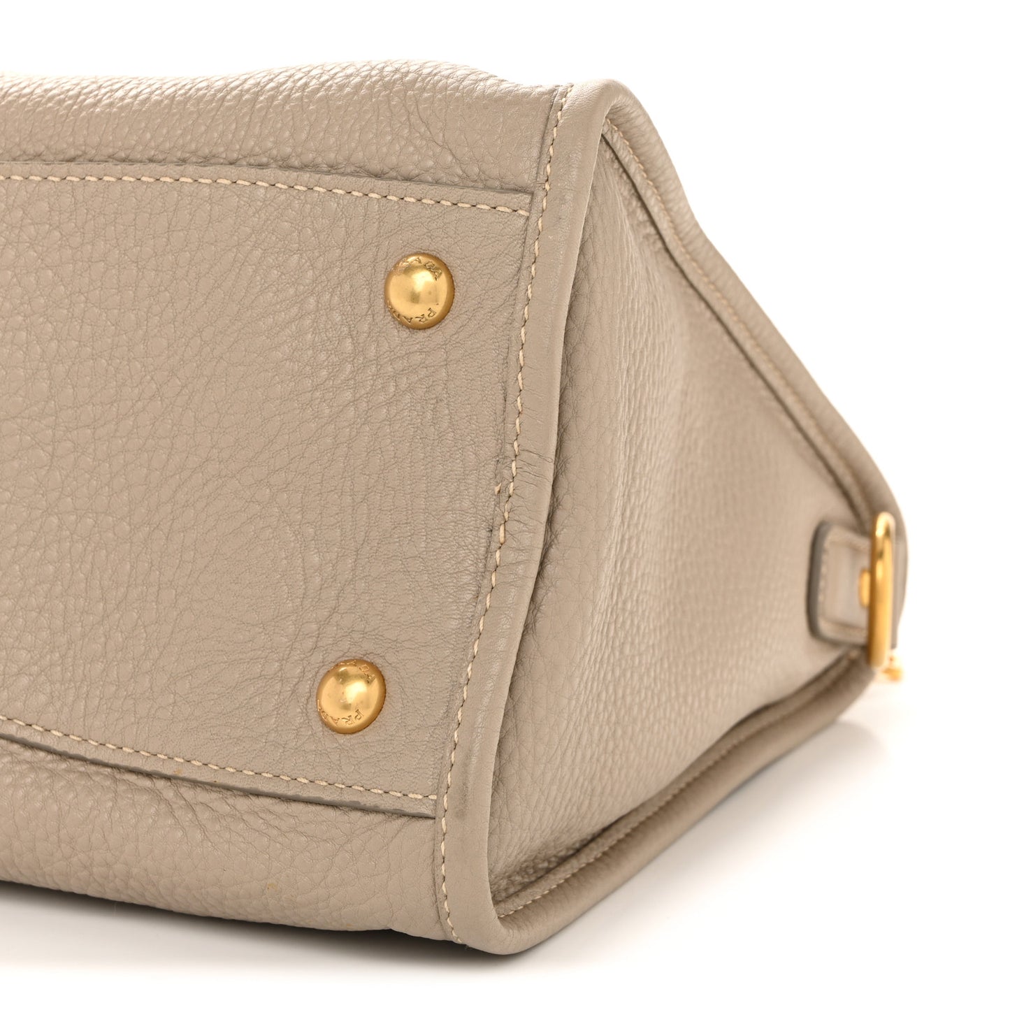 Vitello Daino Shopping Satchel Pomice