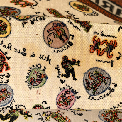Christian Dior Canvas Embroidered Dragon Zodiac Medium Book Tote White Multicolor 5 of 13