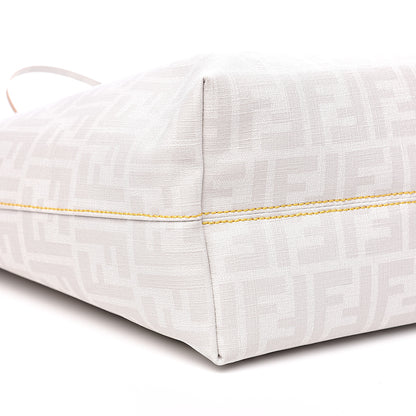 Fendi Zucca Spalmati Medium Roll Tote Bianco 8 of 12