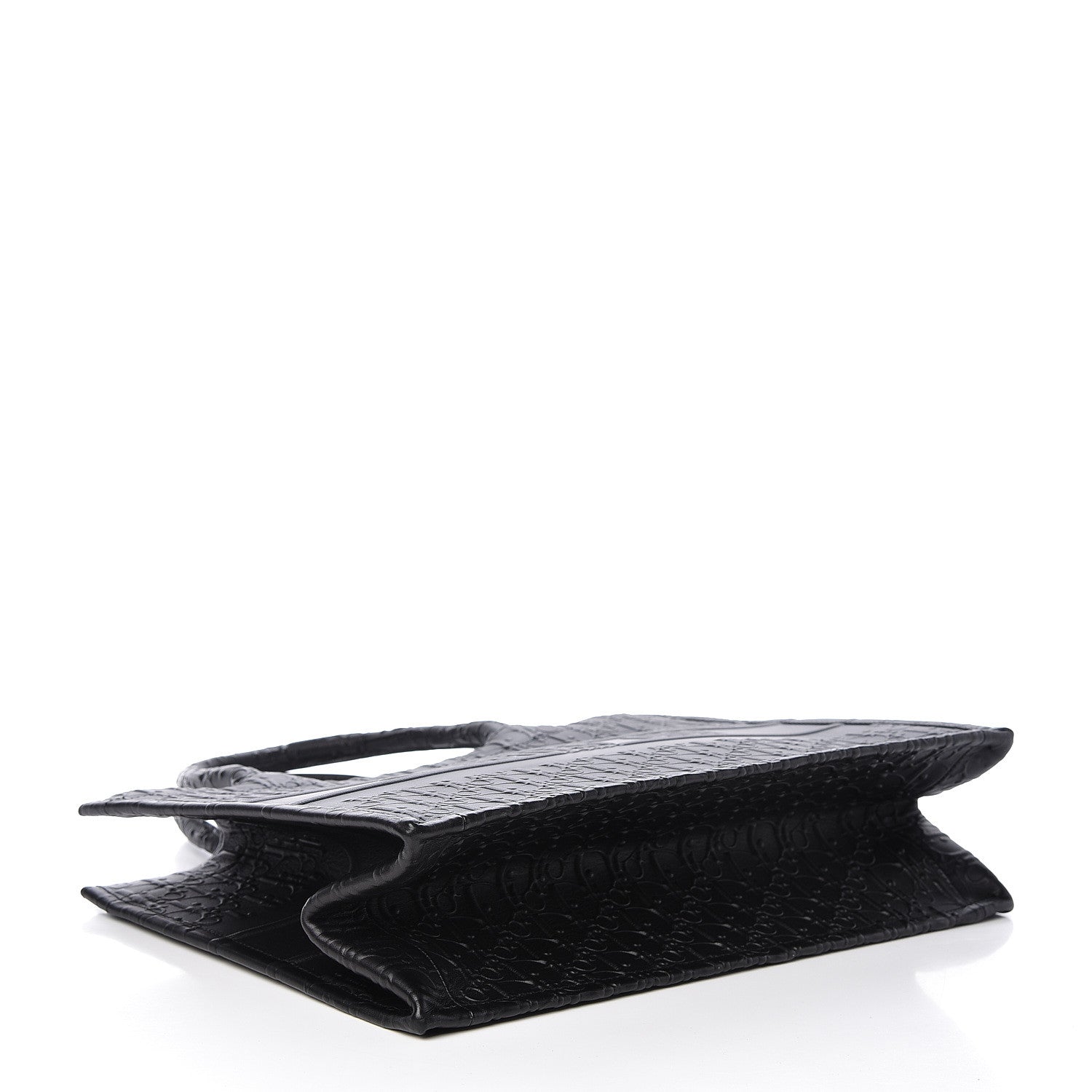 Christian Dior Oblique Calfskin Embossed Medium Book Tote Black 4 of 10