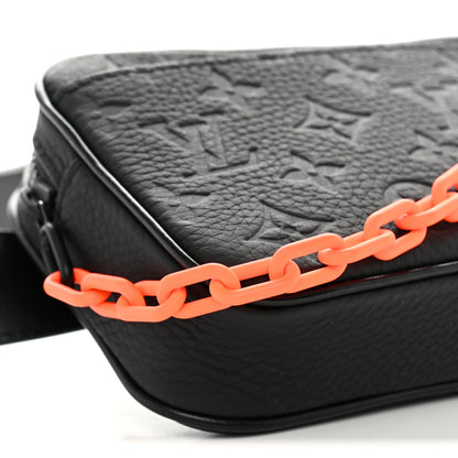 Louis Vuitton Taurillon Monogram Uniformes Solar Ray Soft Pochette Volga Belt Bag Black 7 of 8