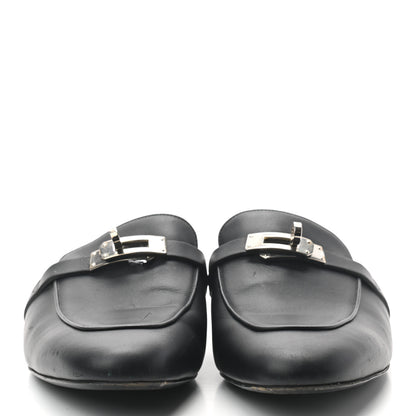 Hermes Calfskin Oz Mules 40 Black 2 of 7