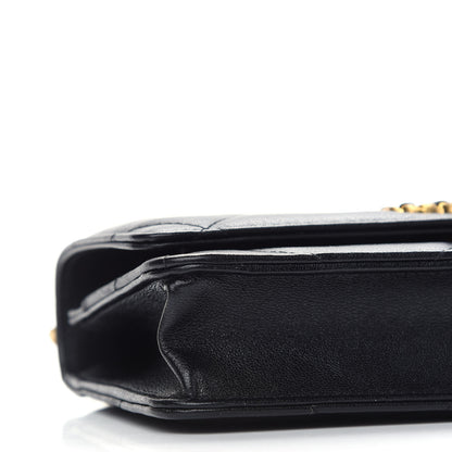 Chanel Goatskin Quilted Chanel 19 Wallet On Chain WOC Black 9 of 10