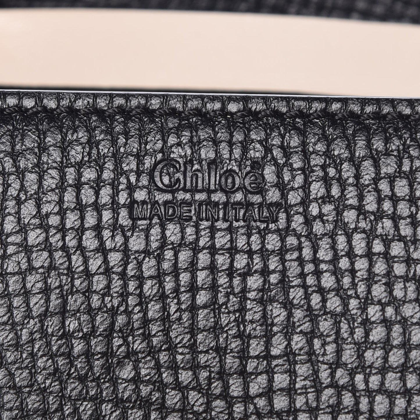 Textured Calfskin Lambskin Nano Drew Shoulder Bag Black