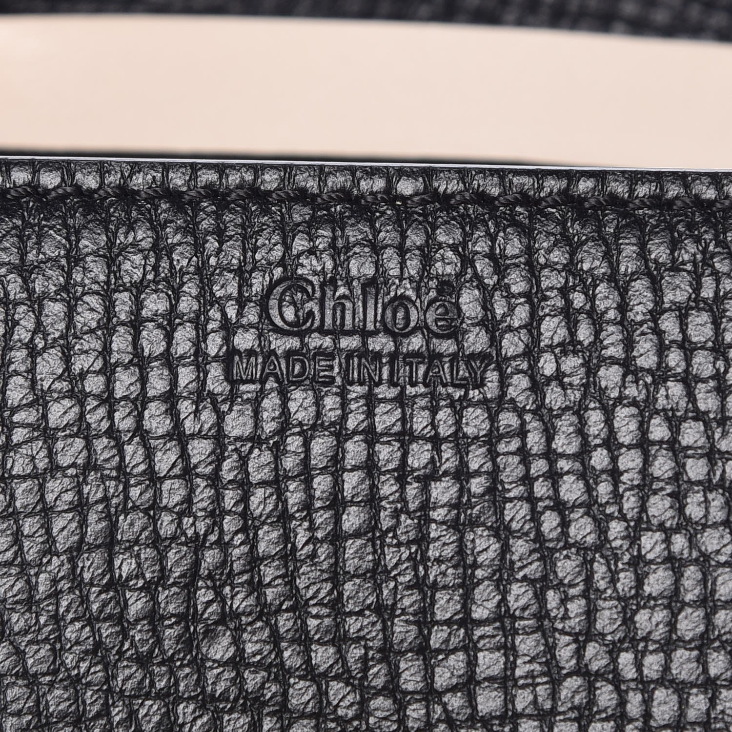 Chloe Textured Calfskin Lambskin Nano Drew Shoulder Bag Black 6 of 7