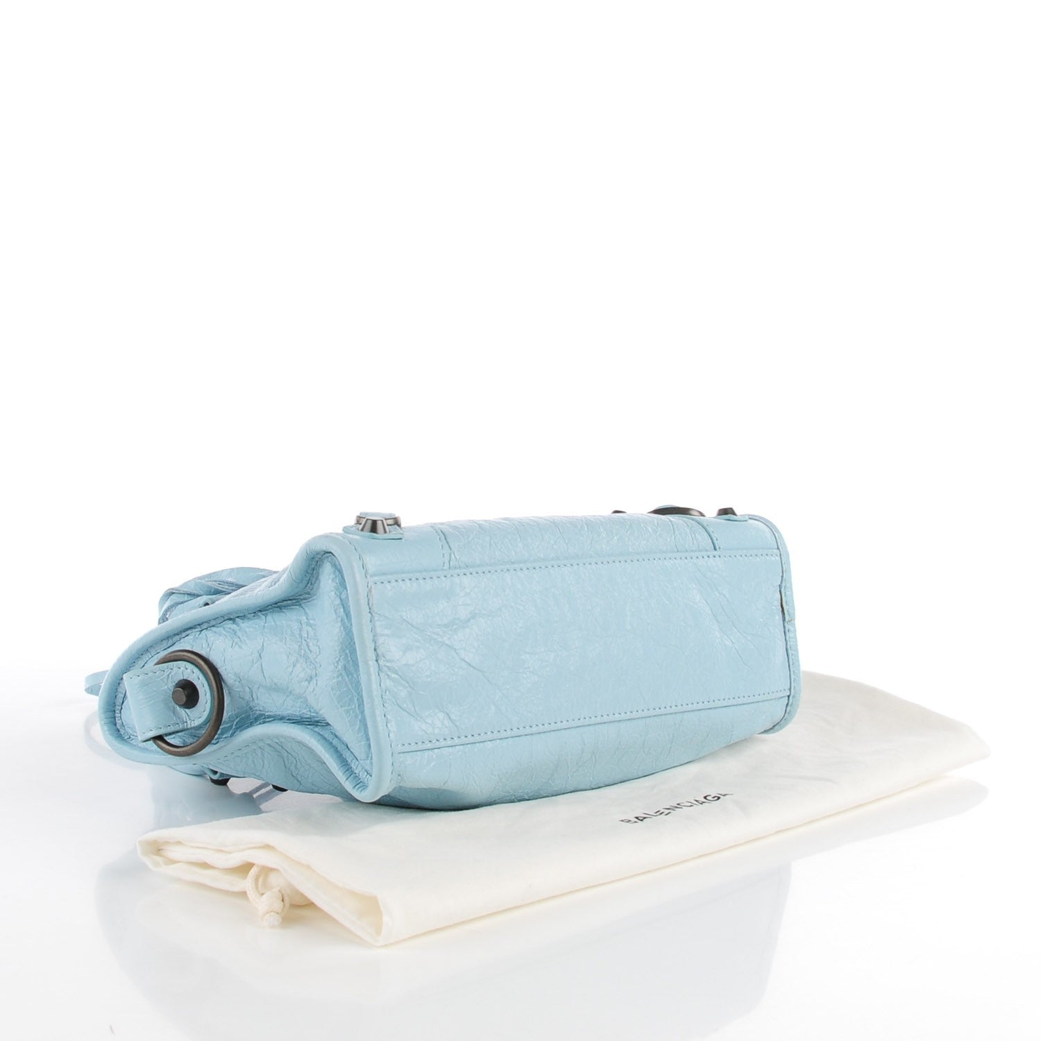 Balenciaga Agneau Classic Hardware Mini City Bleu Dragee 4 of 12