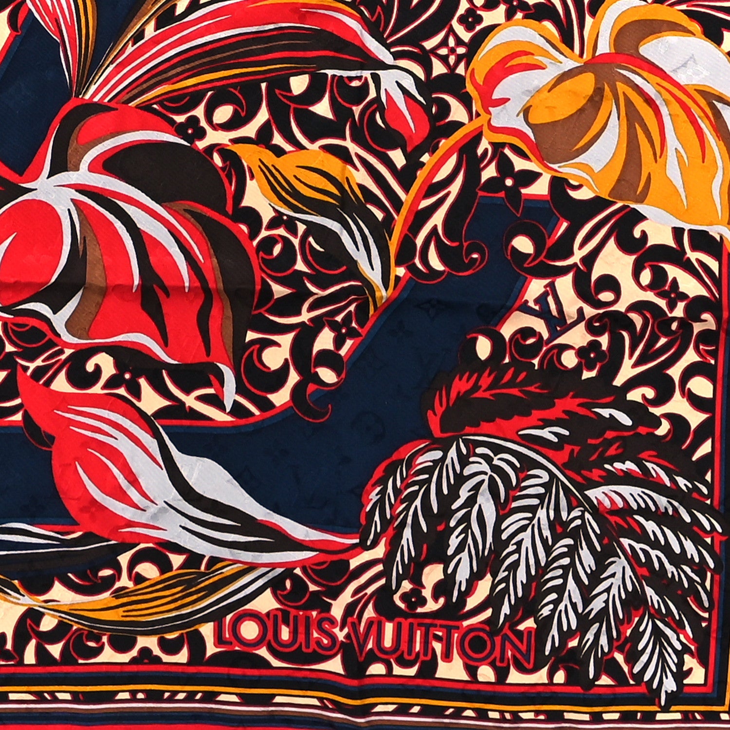 Louis Vuitton Silk Louis in The Jungle Scarf Multicolor 2 of 4