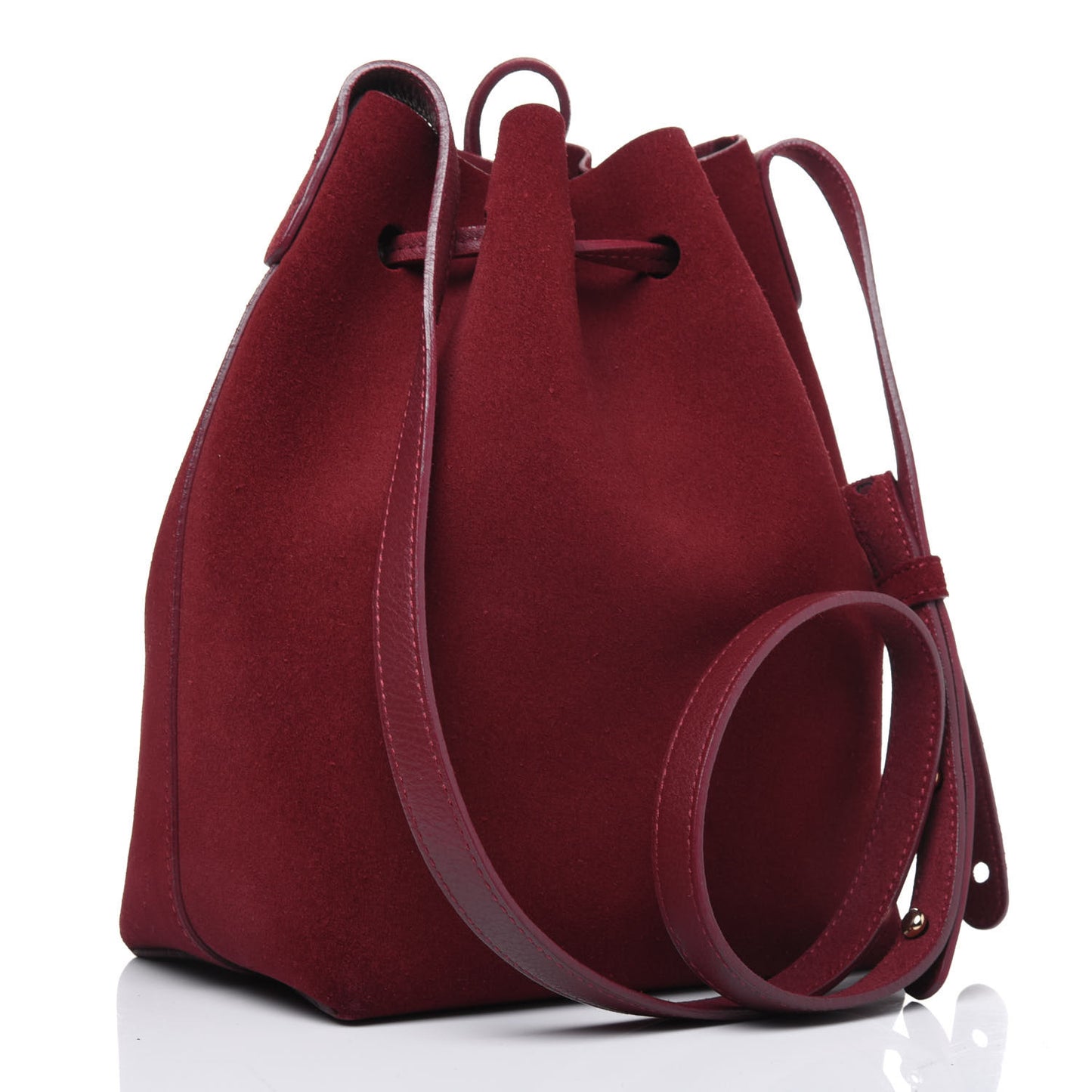 Suede Mini Bucket Bag Rococo
