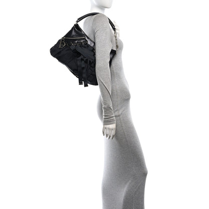 Christian Dior Satin Ballet Evening Bag Black 2 of 10