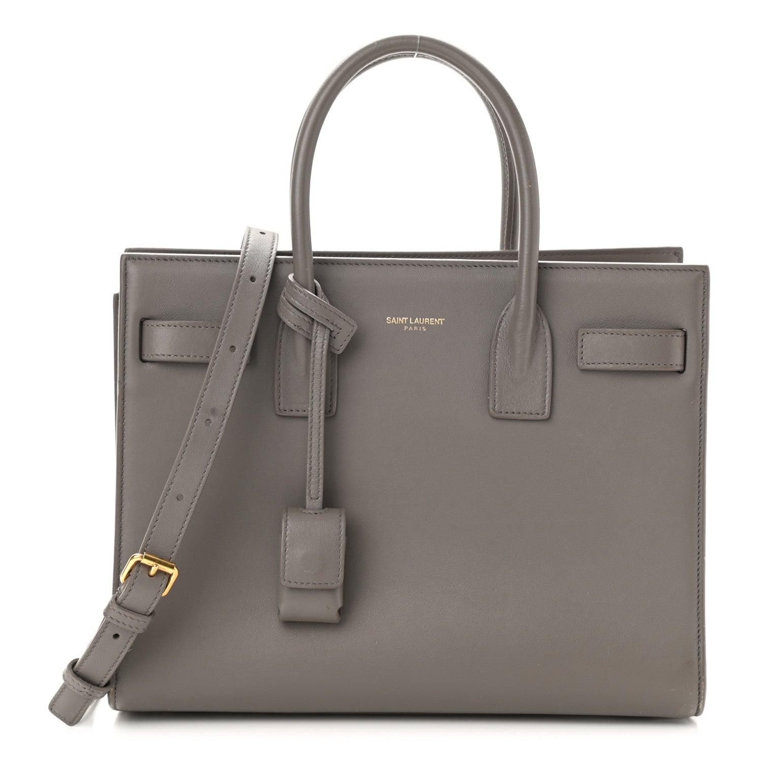 Saint Laurent Calfskin Baby Sac de Jour Fog 1 of 11