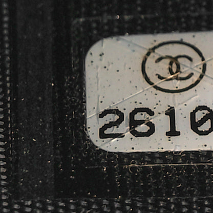 Chanel Calfskin Camellia Embossed Quilted Zip Coin Purse Black 7 of 10