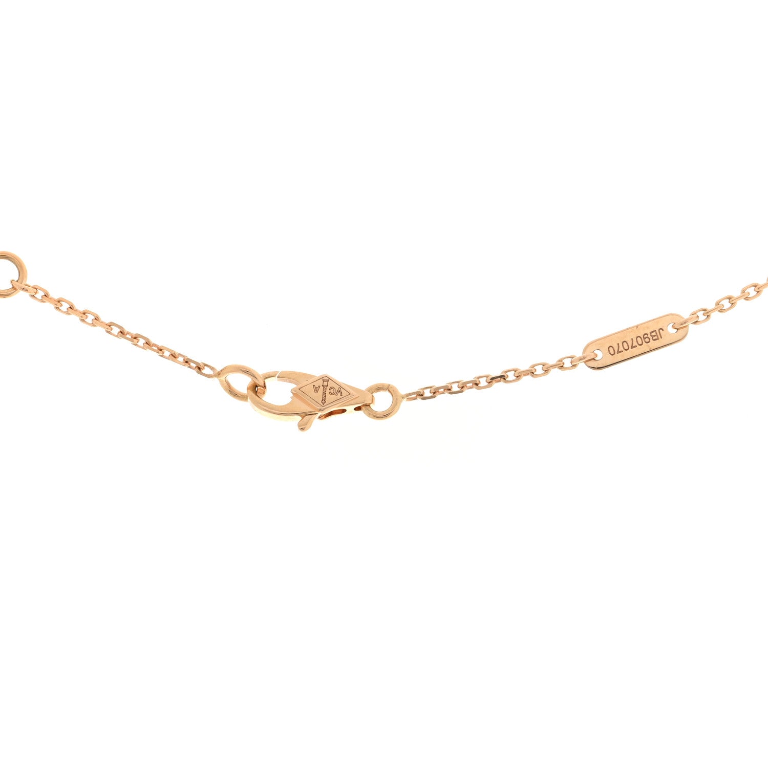 Van Cleef & Arpels 18K Rose Gold Sweet Alhambra Pendant Necklace 4 of 5