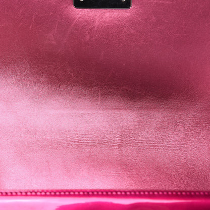 Chanel Metallic Patent Calfskin Quilted Medium Boy Flap Pink 14 of 14