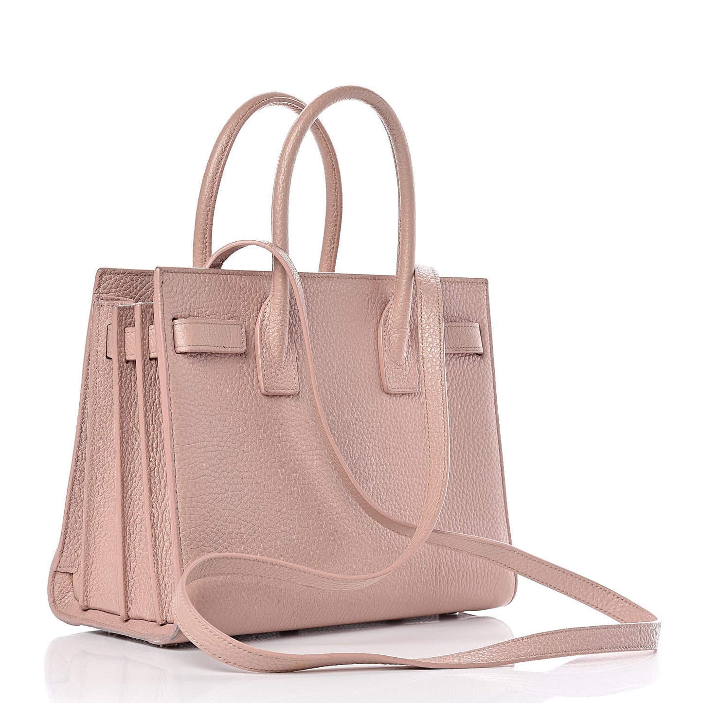 Grained Calfskin Baby Sac De Jour Antique Rose