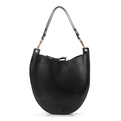 Celine Supple Calfskin Medium Hobo Black 1 of 9