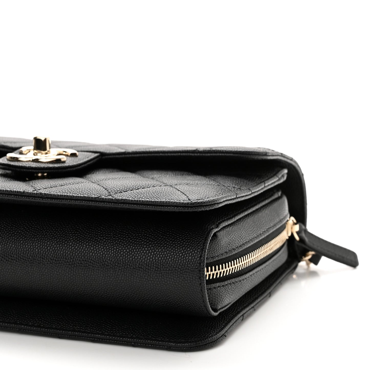 Caviar Quilted Large Like A Wallet Flap Black