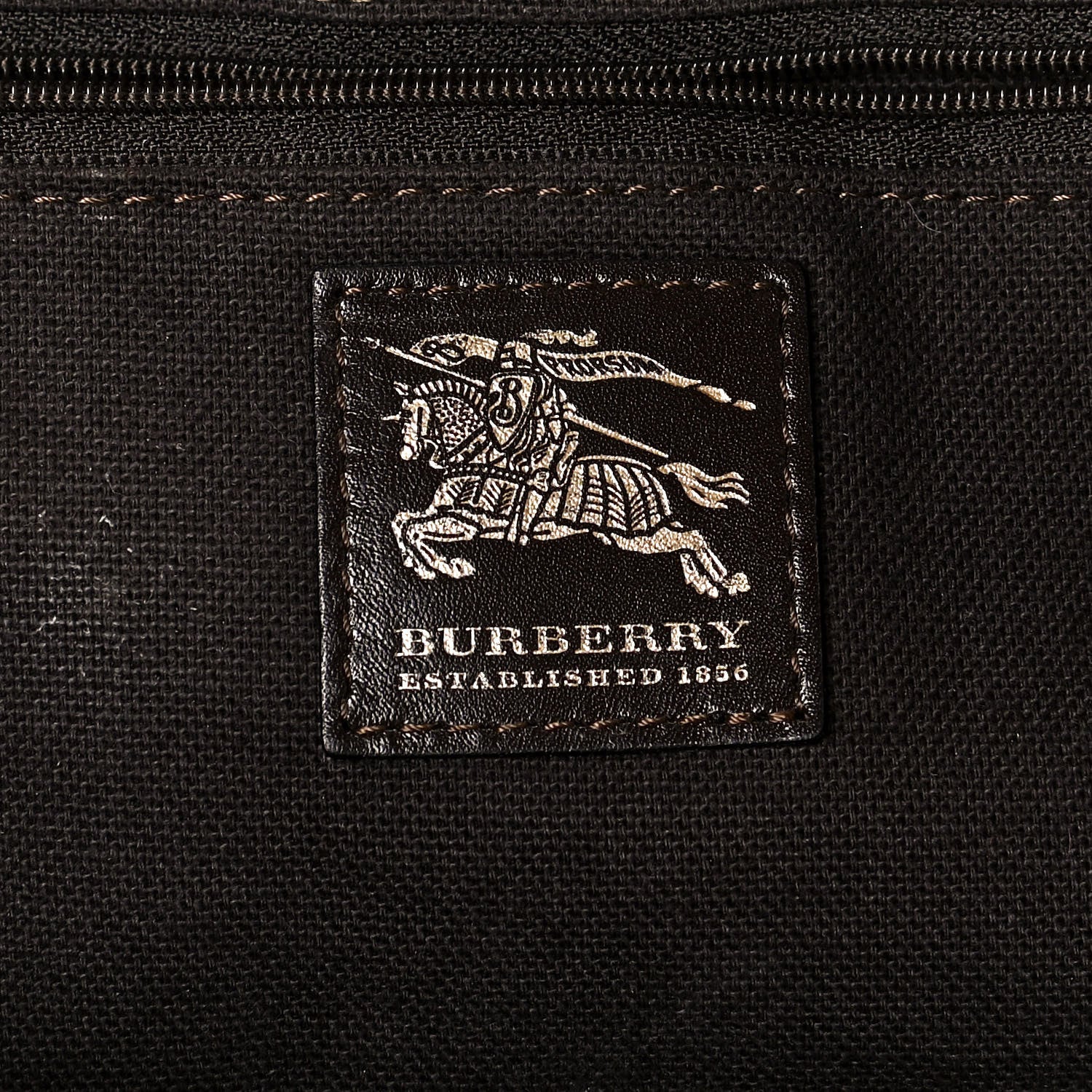 Burberry Haymarket Check Thornley Satchel Chocolate 6 of 13