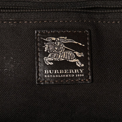 Burberry Haymarket Check Thornley Satchel Chocolate 6 of 13