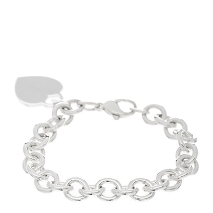 Tiffany Sterling Silver Heart Tag Charm Bracelet 2 of 3
