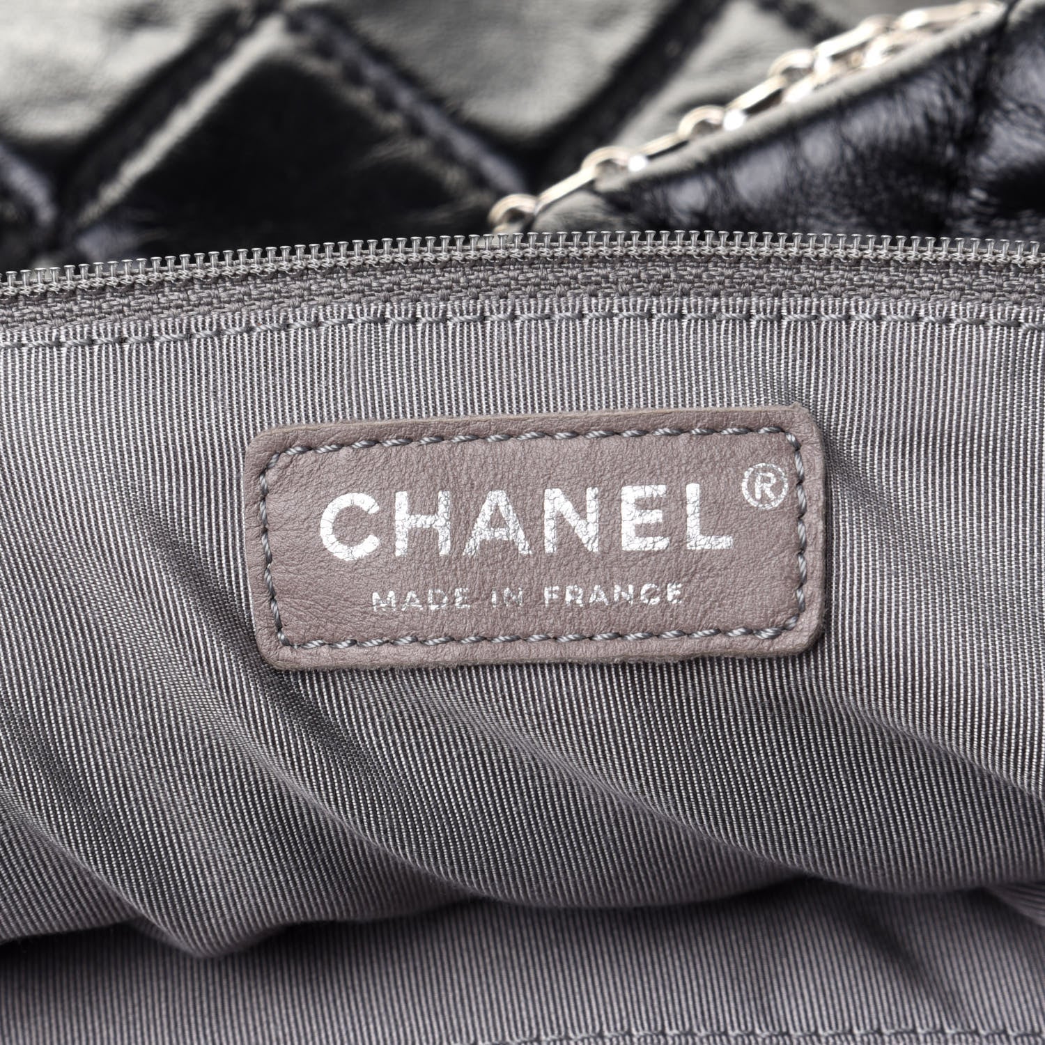 Chanel Glazed Calfskin Quilted Surpique Carryall Black 5 of 9