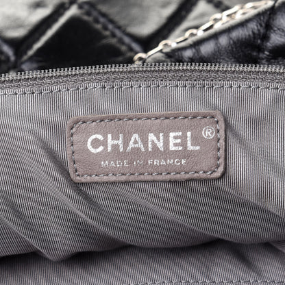 Chanel Glazed Calfskin Quilted Surpique Carryall Black 5 of 9