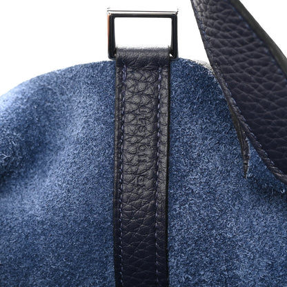 Hermes Taurillon Clemence Picotin Lock 18 PM Bleu Nuit 7 of 12