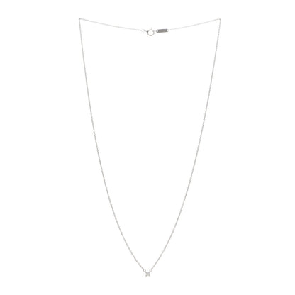 Tiffany Platinum Diamond .12ct Lucida Pendant Necklace 3 of 5