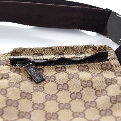 Gucci GG Monogram Double Pocket Belt Bag Dark Brown 9 of 10