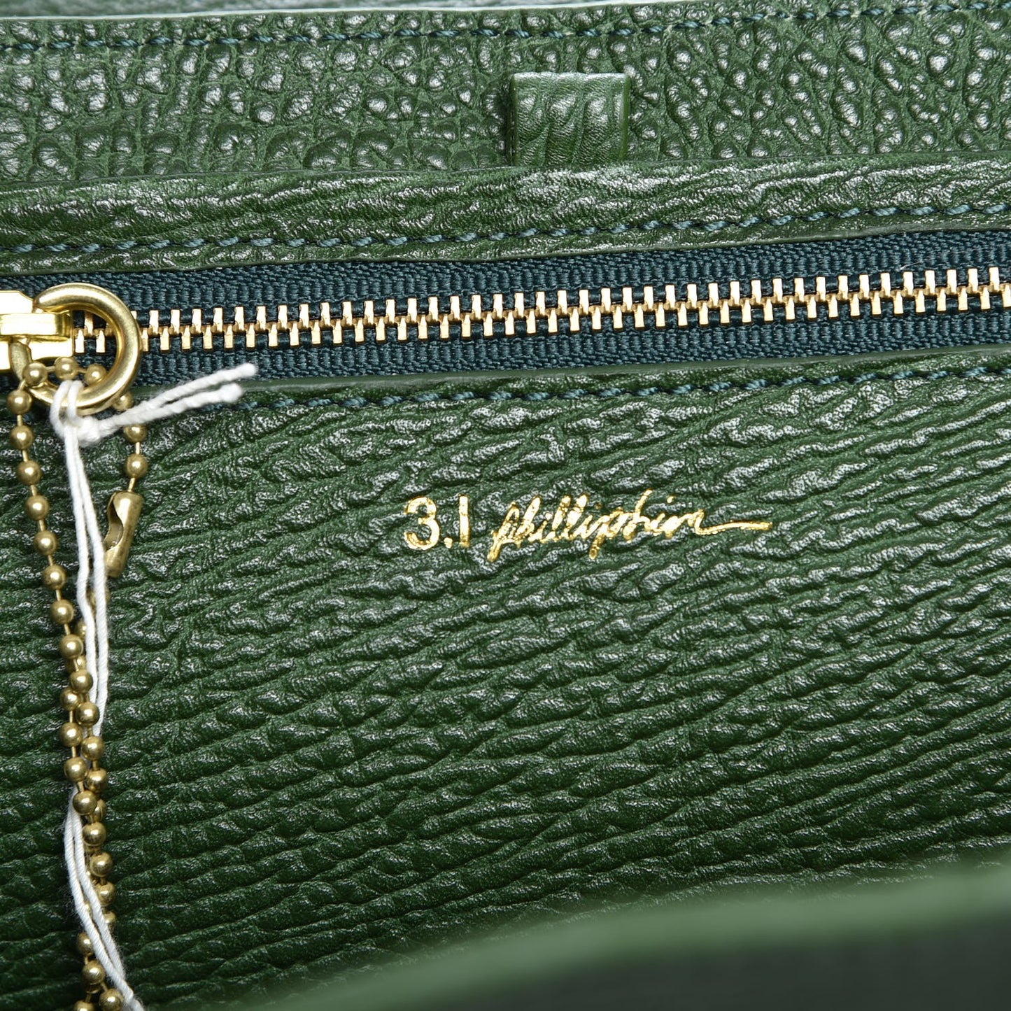 3.1 Textured Calfskin Large Pashli Satchel Jade
