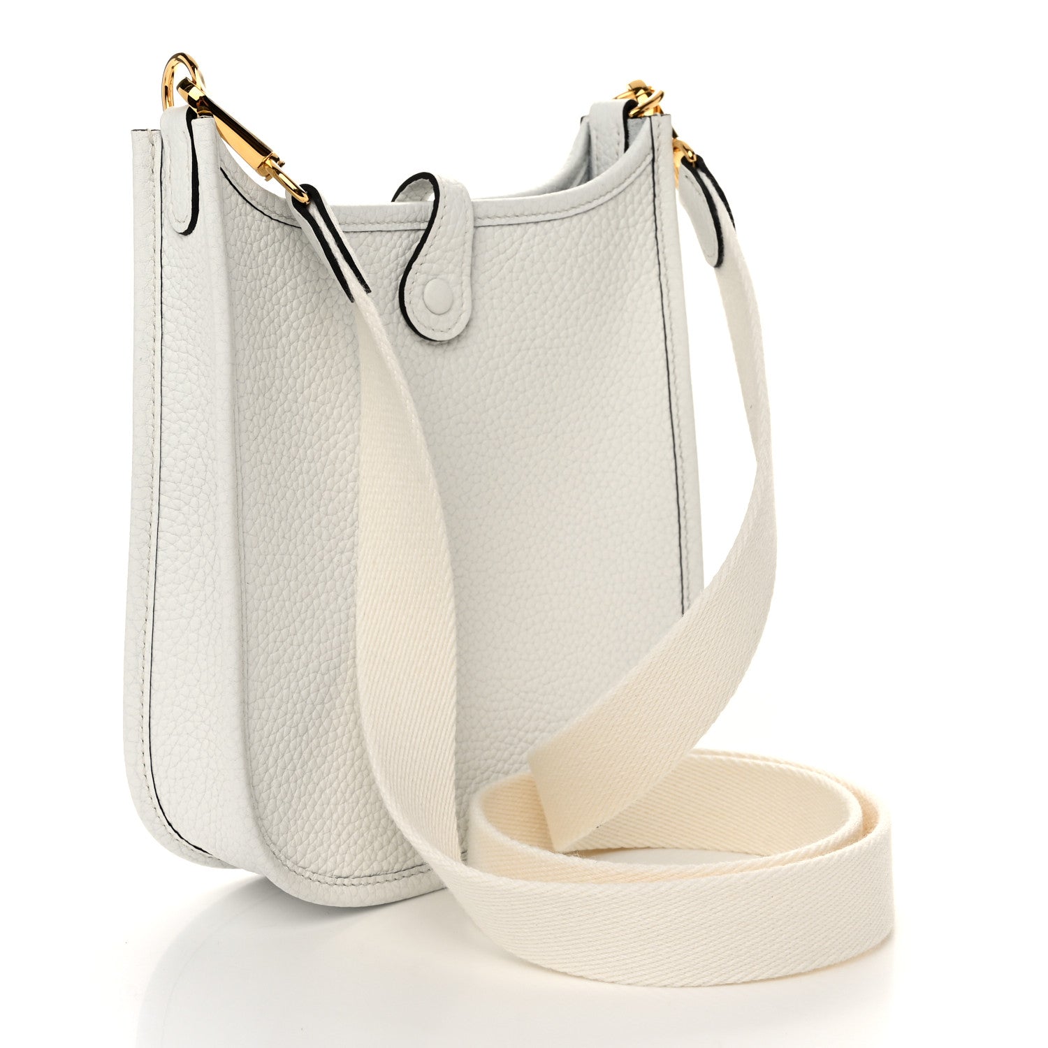 Hermes Taurillon Clemence Amazone Evelyne TPM New White 3 of 11