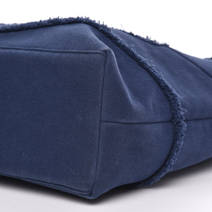 Chanel Denim Chevron Coco Tote Navy 8 of 9