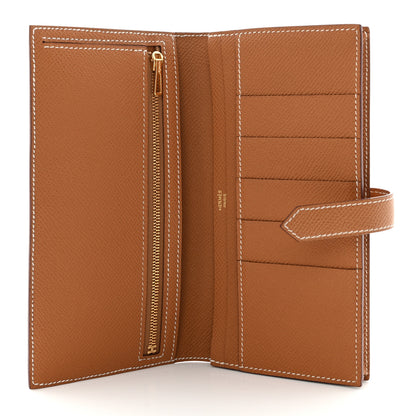 Hermes Epsom Bearn Gusset Wallet Gold 5 of 8