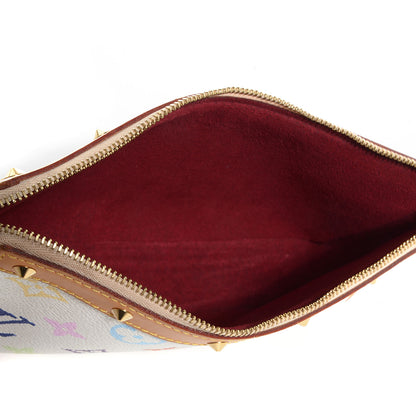 Louis Vuitton Monogram Multicolor Pochette Accessories White 5 of 8