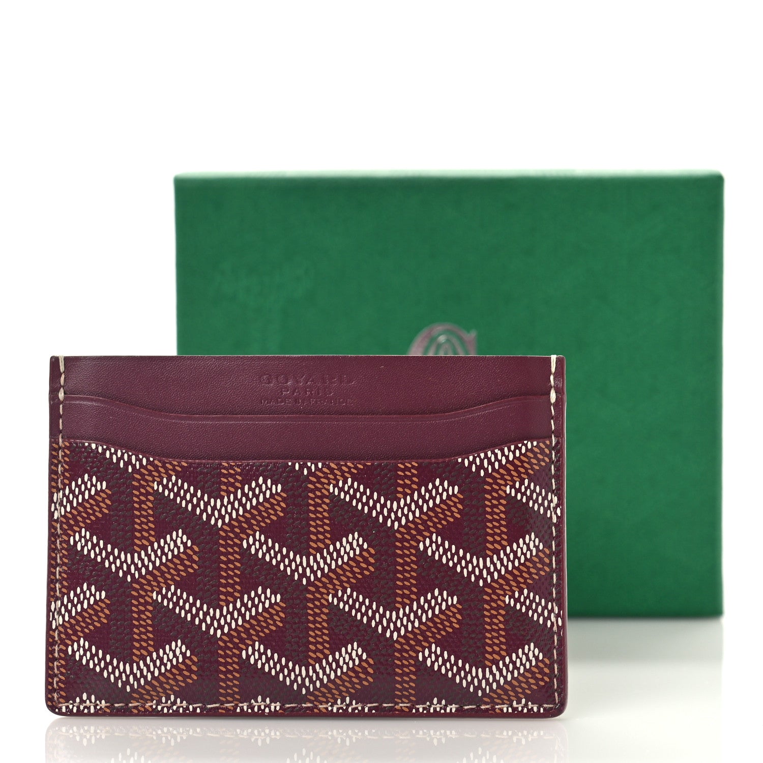 Goyard Goyardine Saint Sulpice Card Holder Bordeaux 9 of 9