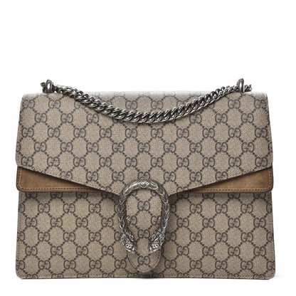 Gucci GG Supreme Monogram Medium Dionysus Shoulder Bag Taupe 1 of 18