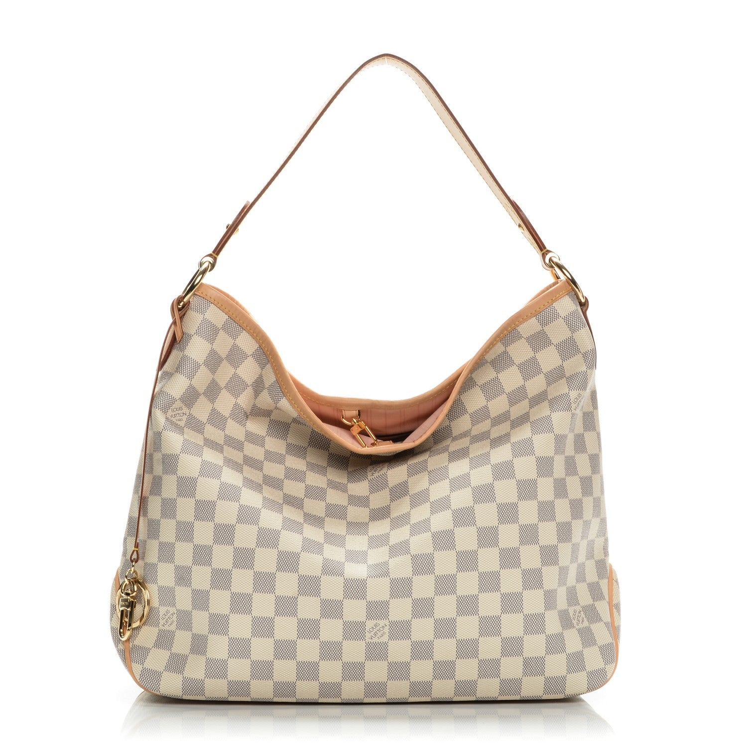 Louis Vuitton Damier Azur Delightful MM Rose Ballerine 1 of 7