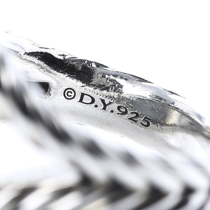 David Yurman Sterling Silver Diamond Black Orchid 14mm Albion Ring 54 7 6 of 6