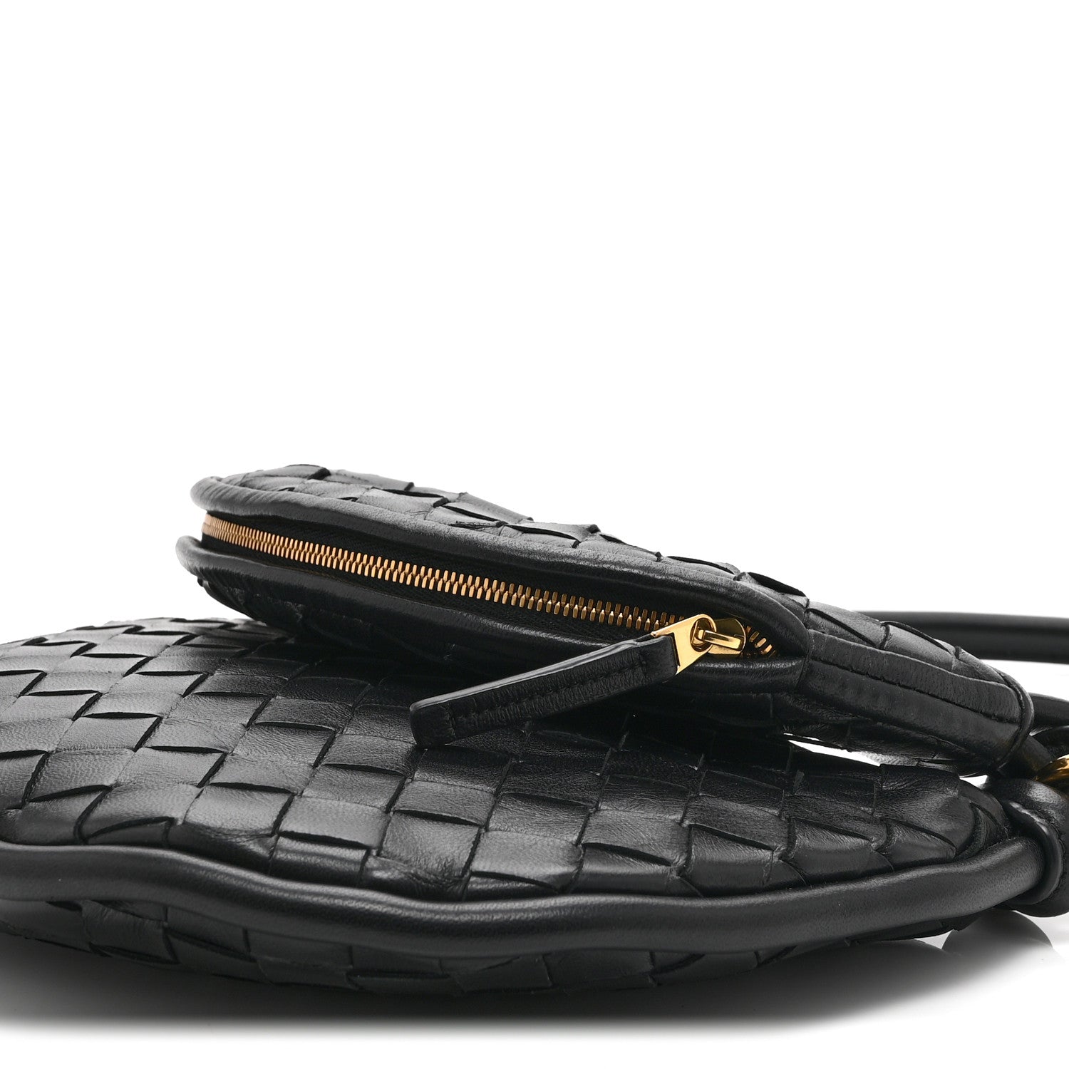 Bottega Veneta Nappa Intrecciato Small Gemelli Black 1847793
