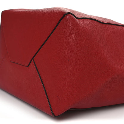 Celine Soft Grained Calfskin Medium Belt Cabas Phantom Coquelicot 10 of 16