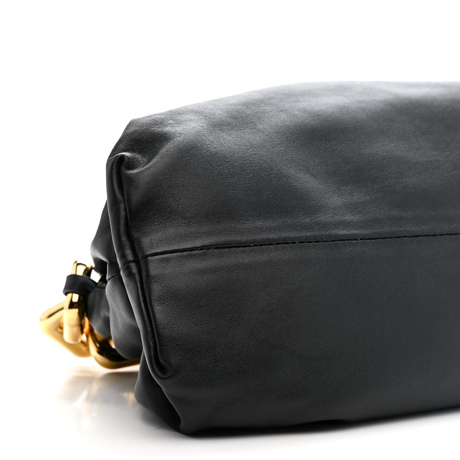 Bottega Veneta Calfskin The Pouch Chain Black 10 of 11