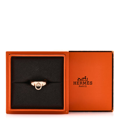 Hermes 18K Rose Gold PM Collier De Chien Ring 52 6 5 of 5