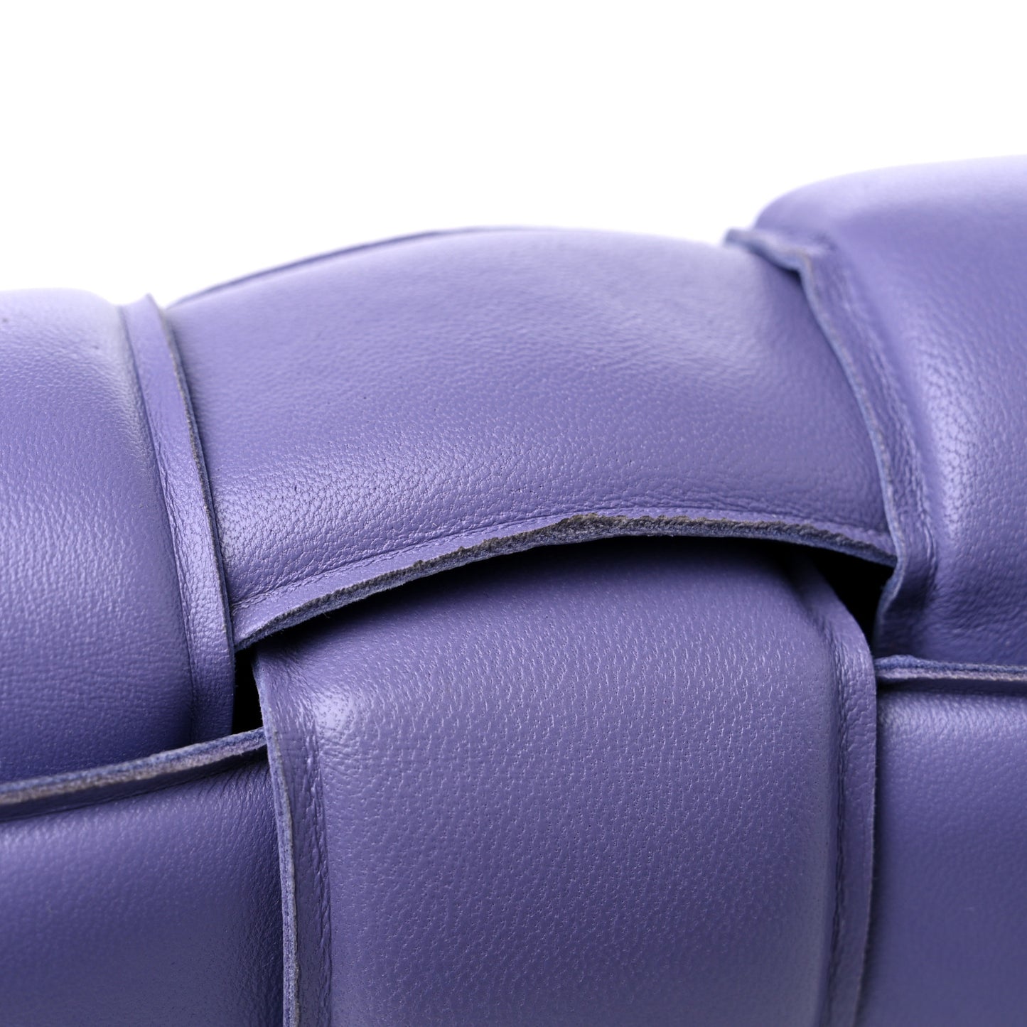 Nappa Maxi Intreccio Padded Cassette Crossbody Bag Lavender