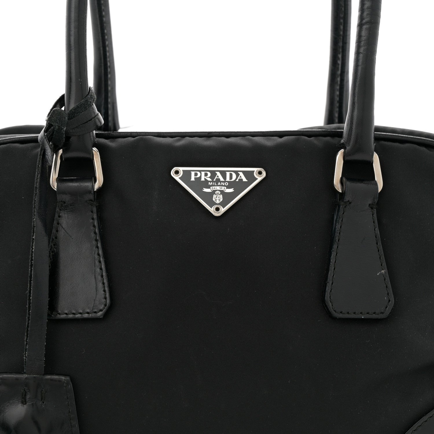 Prada Nylon Small Bowler Black 7 of 13