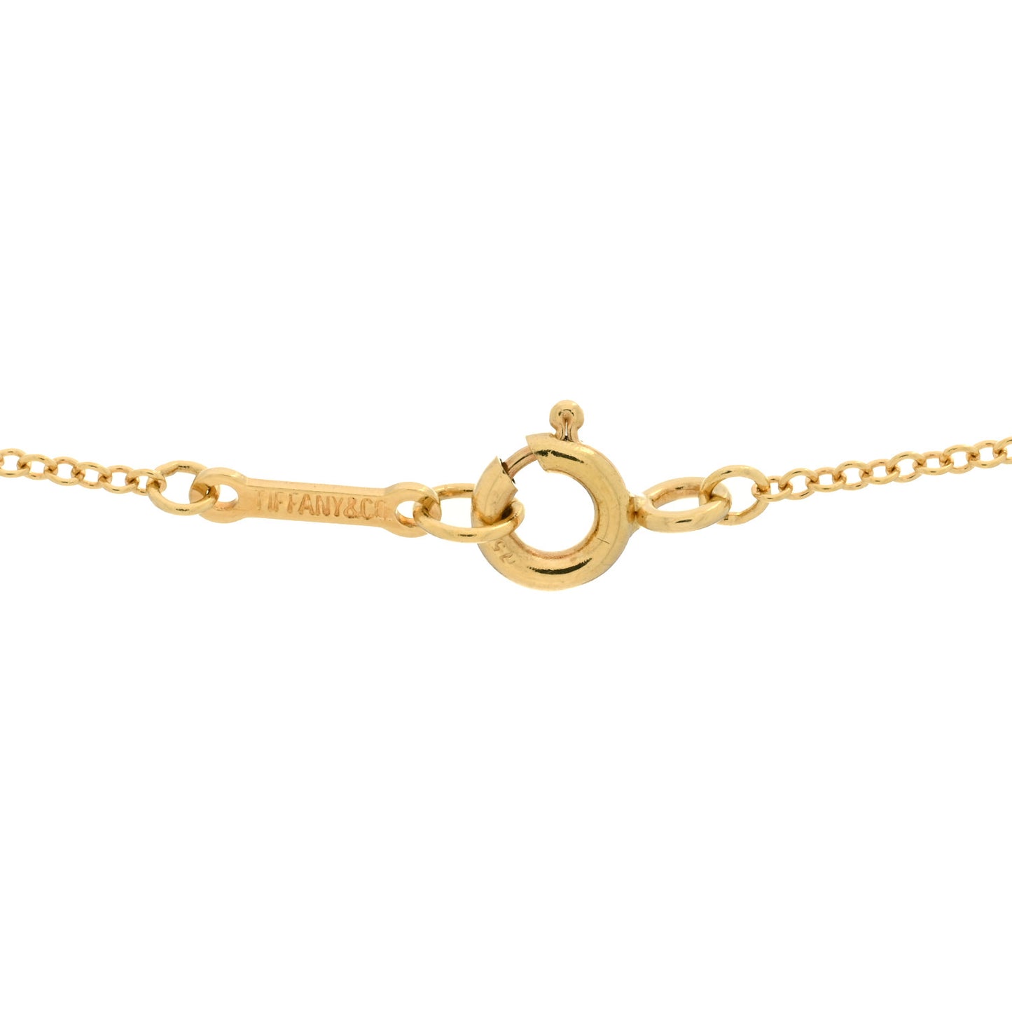 18K Yellow Gold Paloma Picasso Graffiti X Pendant Necklace