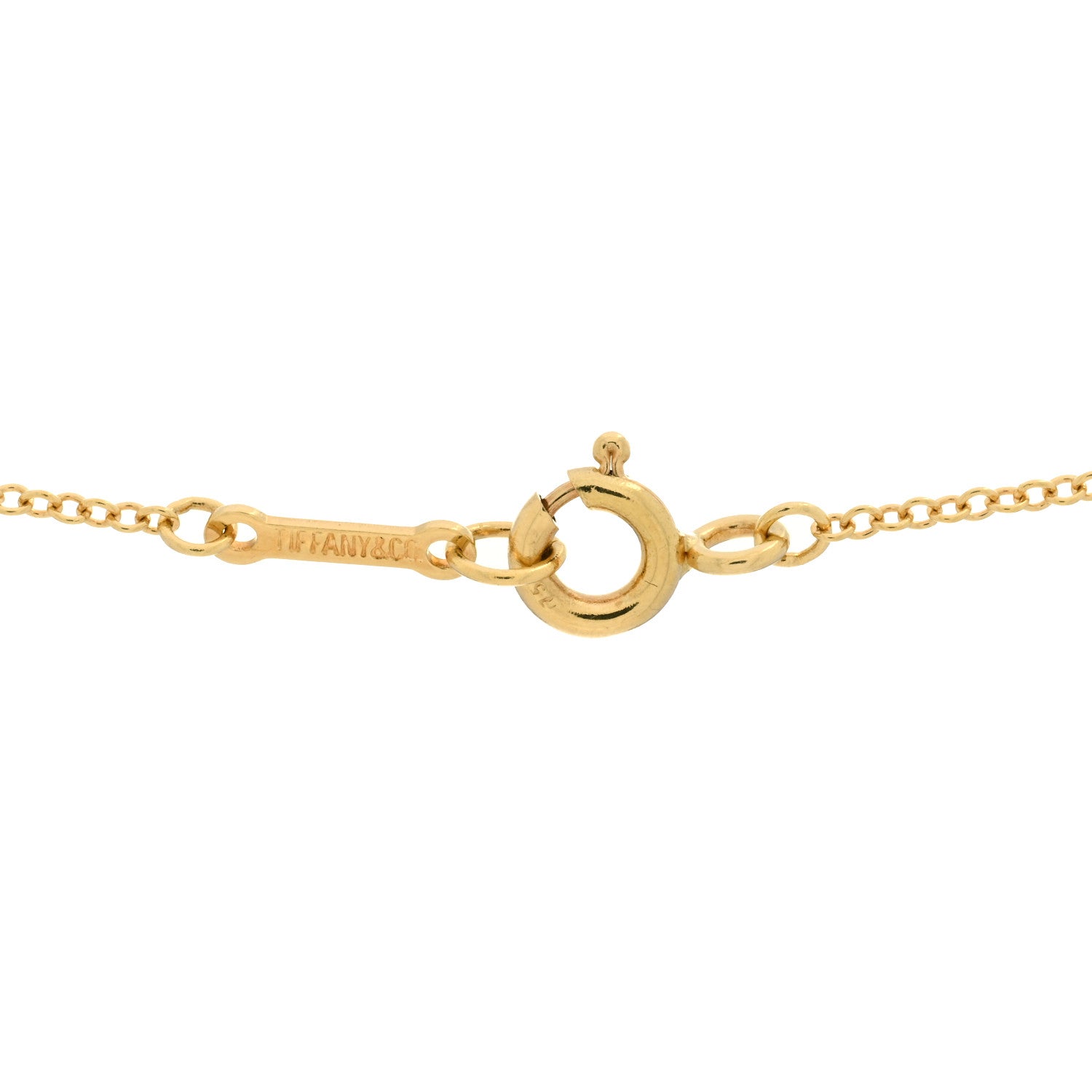 Tiffany 18K Yellow Gold Paloma Picasso Graffiti X Pendant Necklace 3 of 3