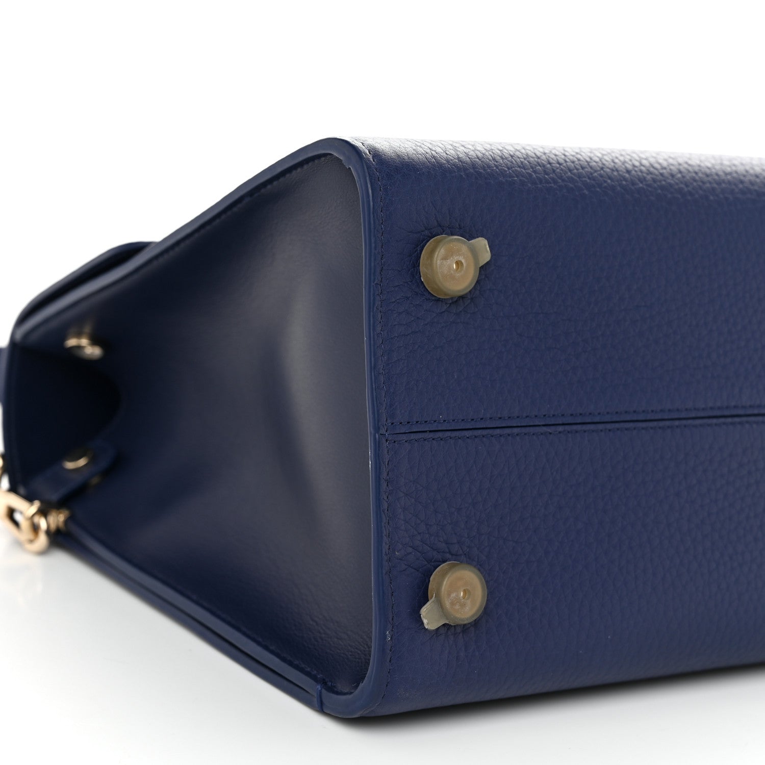 Christian Dior Bullcalf Diorever Flap Navy 8 of 9
