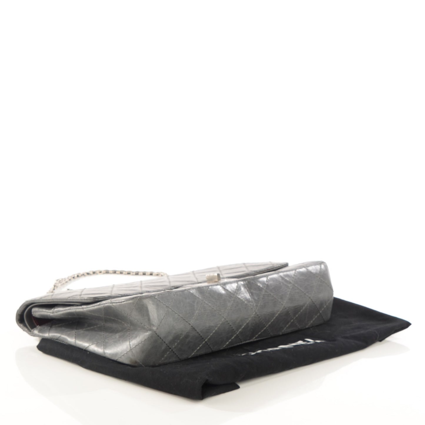Aged Calfskin Quilted 50th Anniversary 2.55 Reissue 227 Flap Grey