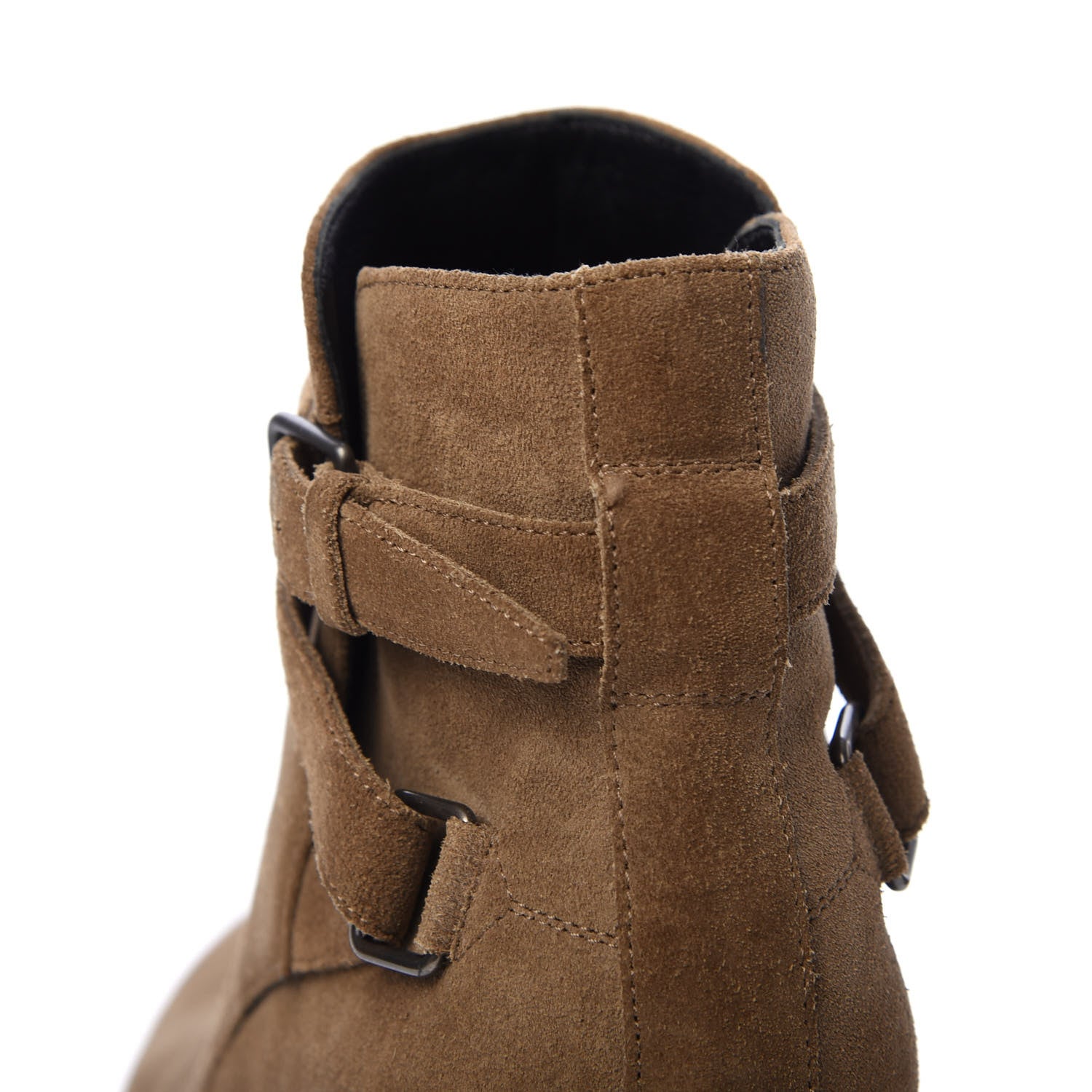 Saint Laurent Suede Womens Blake Ankle Boots 35.5 New Sigaro 9 of 11