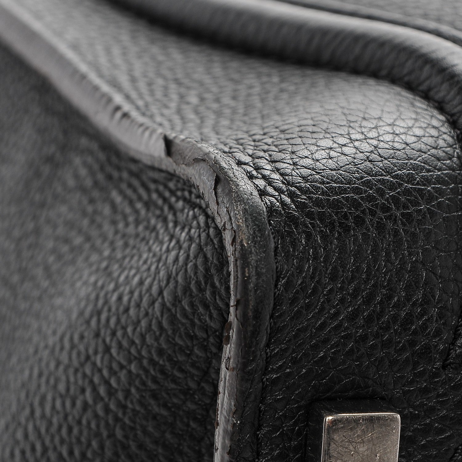 Celine Drummed Calfskin Shoulder Luggage Black 10 of 10